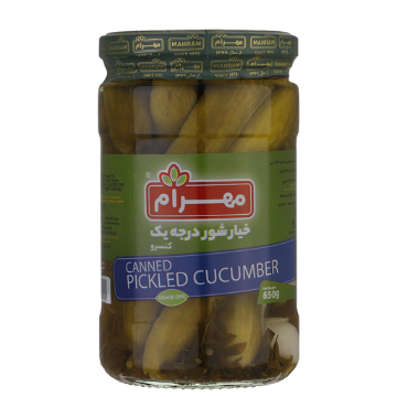 خیار شور درجه یک مهرام 650 گرم