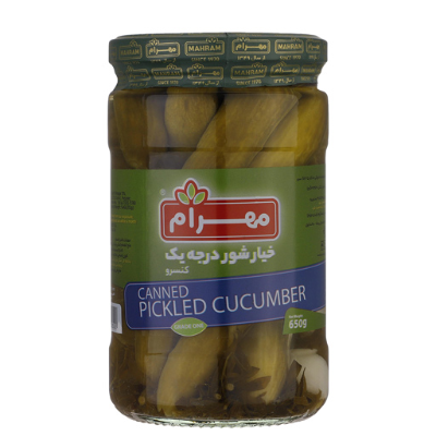 خیار شور درجه یک مهرام 650 گرم